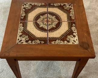 MCM Teak Tile Side Table