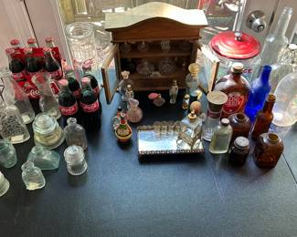 Vintage Perfume Bottle Collection and Vintage Glass Collection