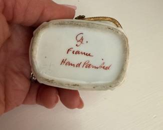 Limoges French Handpainted Porcelain Trinket Box