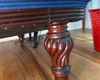 Blue Tufted Chaise Lounge