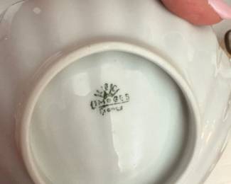 Limoges Butterfly Shell Trinket Dish