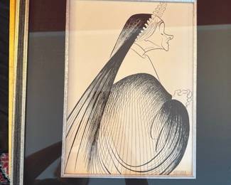 "Ebony Sister (Nun Portrait)" by Al Hirschfeld