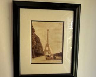 framed Eiffel Tower print by Cristin Atria