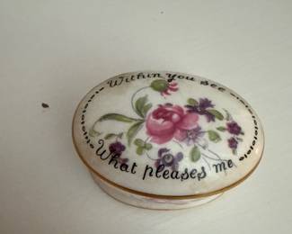 Crown Staffordshire Fine Bone China trinket box