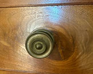 Federal birch bowfront chest of drawers