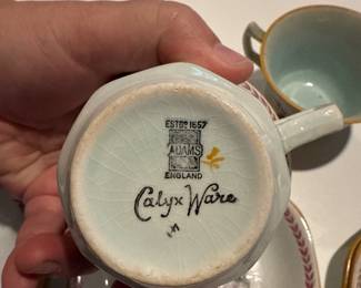 Calyx Ware Floral Oriental Pattern Tea Cup