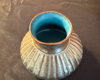 vintage Chinese Cloisonne metal vase