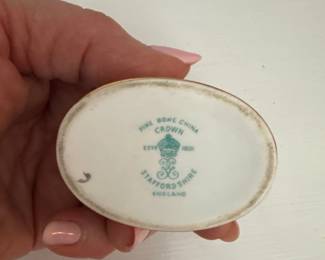 Crown Staffordshire Fine Bone China trinket box