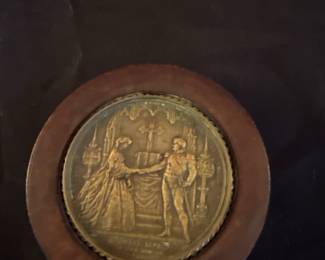 gilt bronze repousse plaque