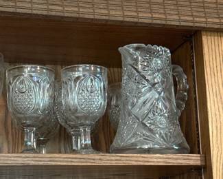 Victorian pressed glass “new england pineapple”
Sandwich Glass Manufactory, Cape Cod MA circa 4th quarter 19th c