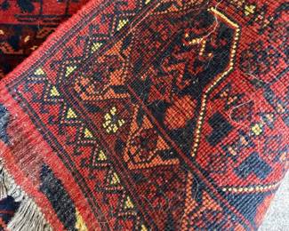 hand knotted wool area rug