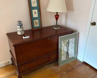 Mahogany Chippendale Blanket chest