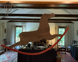 rocking horse wall decor hanging