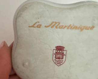 La Martinique Limoges porcelain trinket dish featuring Empress Josephine Bonaparte