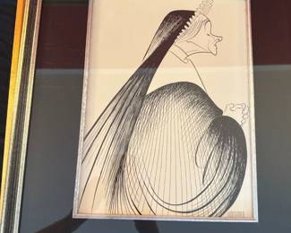 "Ebony Sister (Nun Portrait)" by Al Hirschfeld