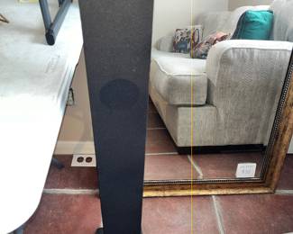 FRAMED MIRROR & BLUE TOOTH TOWER SPEAKER