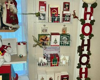JUST THE BEGINNING OF LITERALLY HUNDREDS OF BOXED HALLMARK ORNAMENTS!