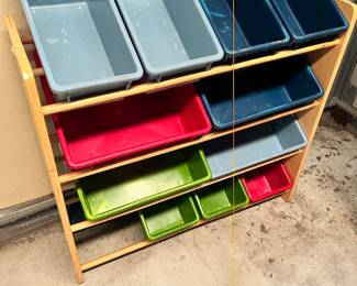 IN THE STORAGE SHED - TOY ORGANIZER & RACK