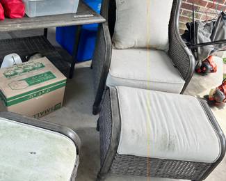 MATCHING CHAIR & OTTOMAN