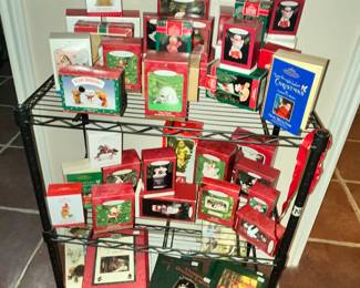 AND NOW FOR A SEA OF HALLMARK ORNAMENTS!