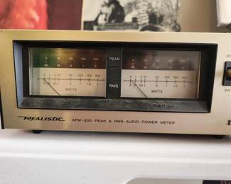 REALISTIC AUDIO POWER METER
