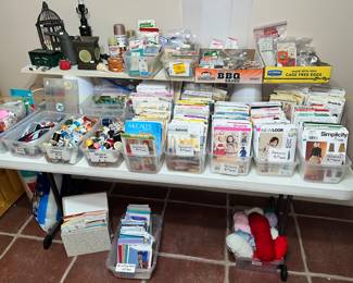 LOTS OF SEWING PATTERNS & SEWING ITEMS