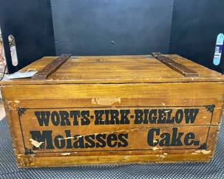 Wooden Molasses Cake  Adv. Box 