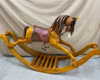 Lg. Wooden Rocking Horse - 5'9 long