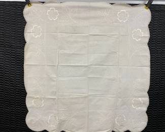 47" x 44" Embroidered Tablecloth 