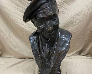 Bronze Bust of Scottish Gent -28" tall