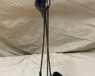 Bronze Golf Shoes & Clubs 