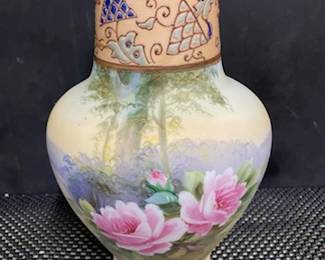 Nippon Hand Painted Vase 