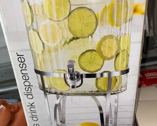 Glass drink dispenser