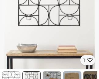 New in Box Metal Wall Hanging for votive candles