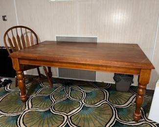 Solid wood table and chairs