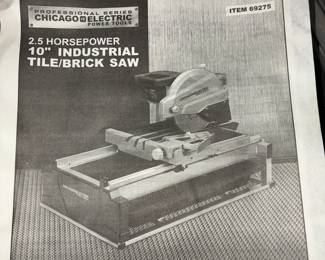 Tile / Brick Saw