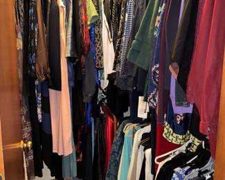 Clothing, purses, shoes, coats and jackets