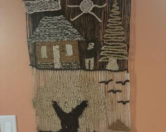 Hand-Woven Macramé Wall Tapestry
