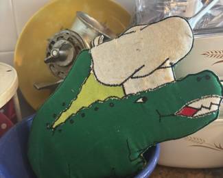 Chef Crocodile Hot Pad