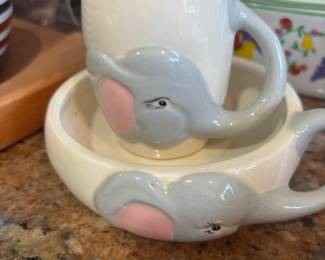 Elephant Themed Coffee & Soup Mug