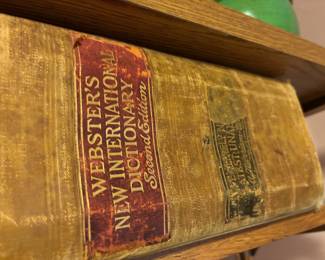 1949 Webster’s New International Dictionary Second Edition
