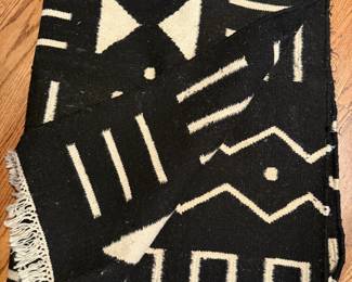 Black & White Moroccan Style Throw Blanket