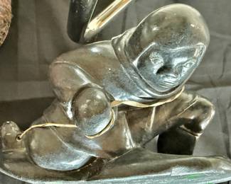 Canada Eskimo Art Soapstone Eskimo Carving – Signed by Artist