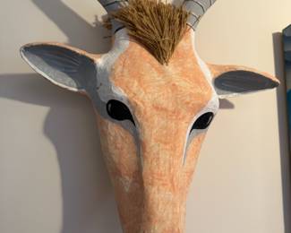 Silvestri Africa Antelope Paper Mache Mask Wall Art