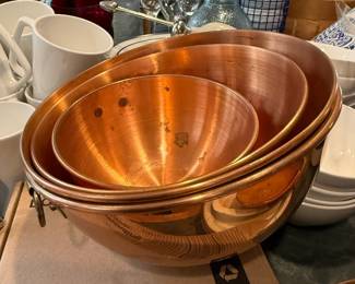 Copper Nesting Mixing Bowls