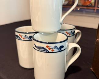 Set of 4 Dansk "Maribo" Coffee Mugs