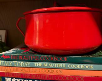 Dansk Købenstyle Red Enameled Casserole Dish/Dutch Oven
