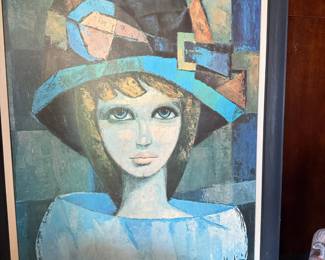 Framed Print "Color Me Pretty" by Margaret Keane