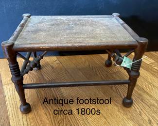 Antique footstool circa 1800s
