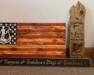 Set Of 4 Decorative Signs